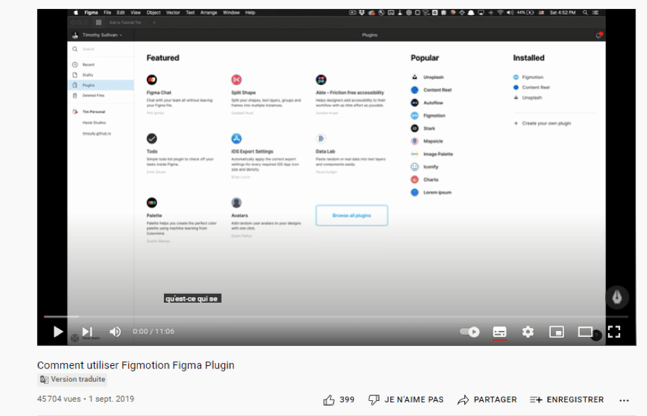 Comment utiliser le plugin Figmotion dans Figma ?